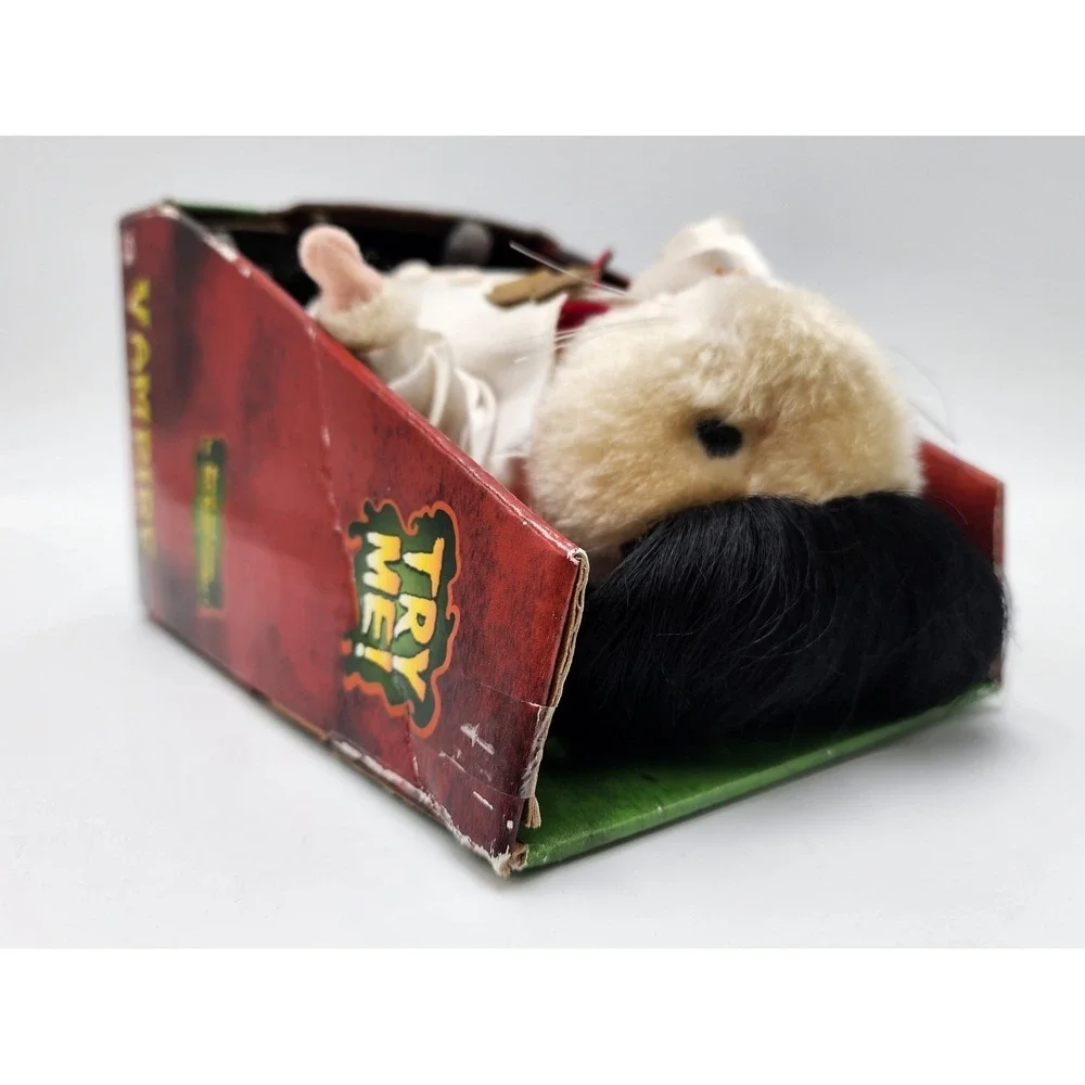 Gemmy Singing‎ Hamster in Dracula Costume Vampire Halloween NIB Vtg